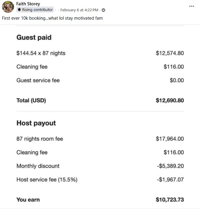 Student proof card showing a 10723 dollar result