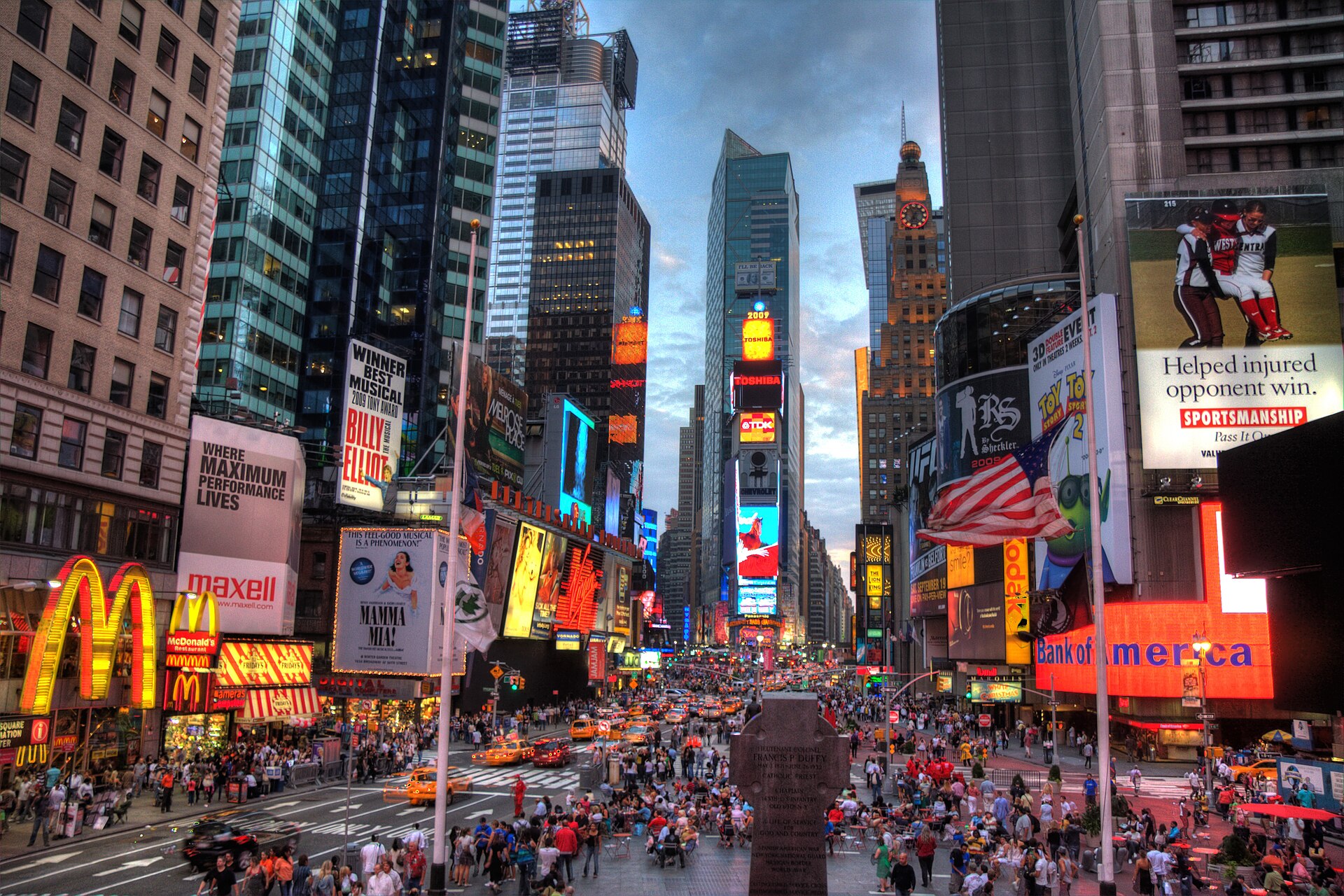Times Square — a peak-traffic destination whose slow-season requires a different playbook