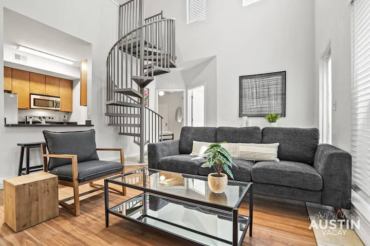 The Price-Drop Spiral — Spiral Stairs to Loft Bedroom + Balcony with Shade ...