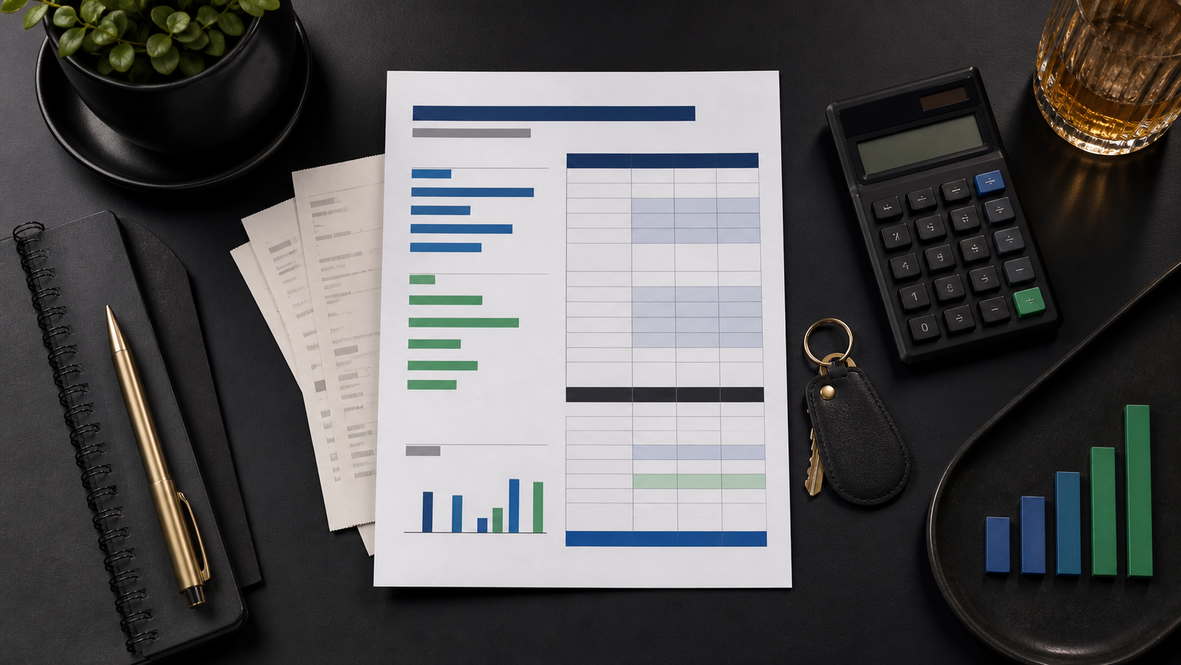 Monthly Airbnb profit and loss worksheet with revenue and expense columns