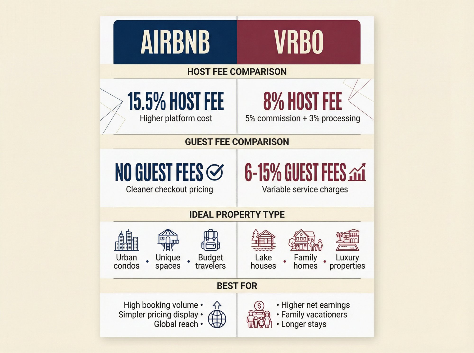 Head-to-Head Comparison — Airbnb vs Vrbo Host Fees 2026: Which Is Cheaper? - Chalet