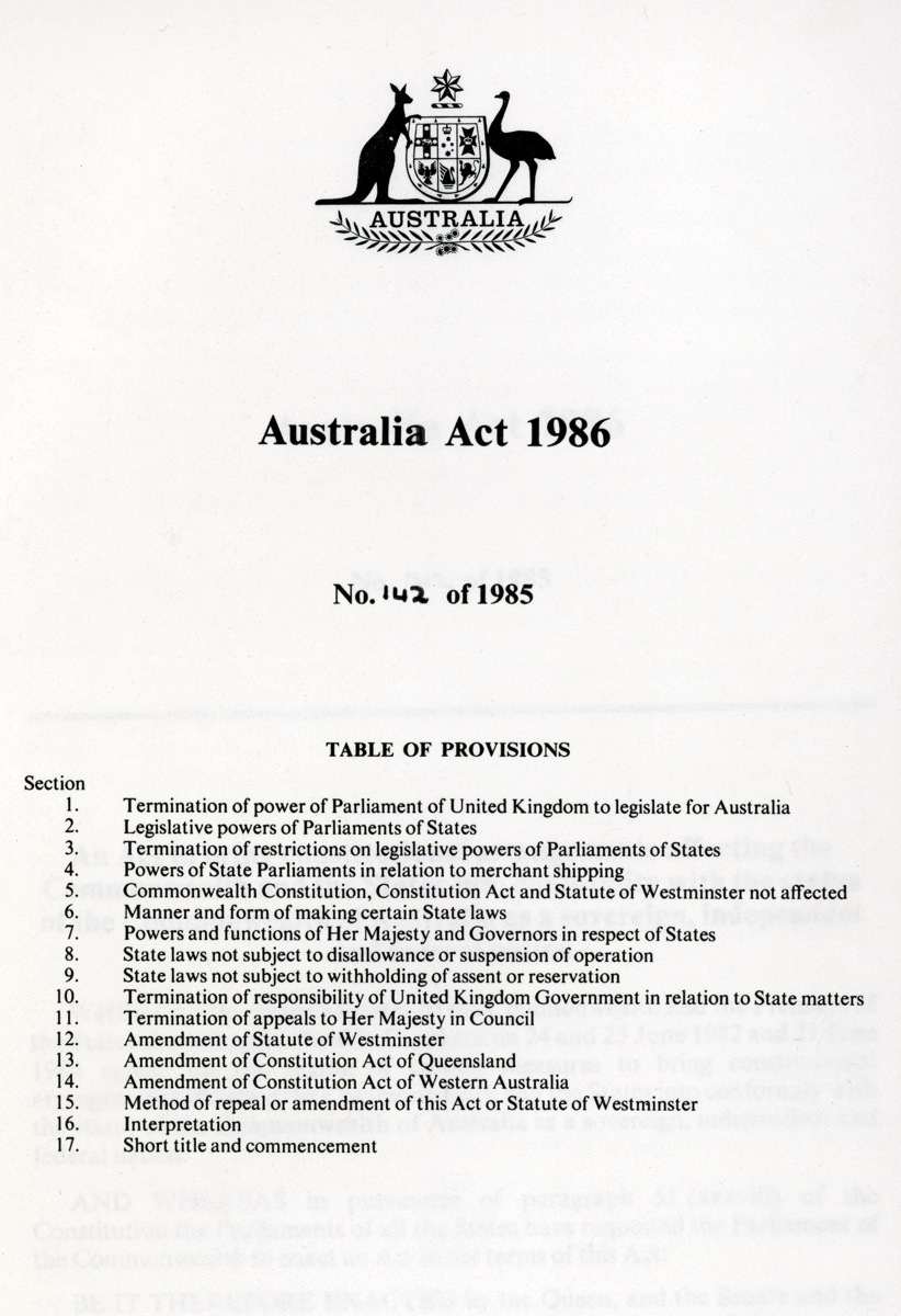 Exploring Democracy · Rule of Law · Museum of Australian ...