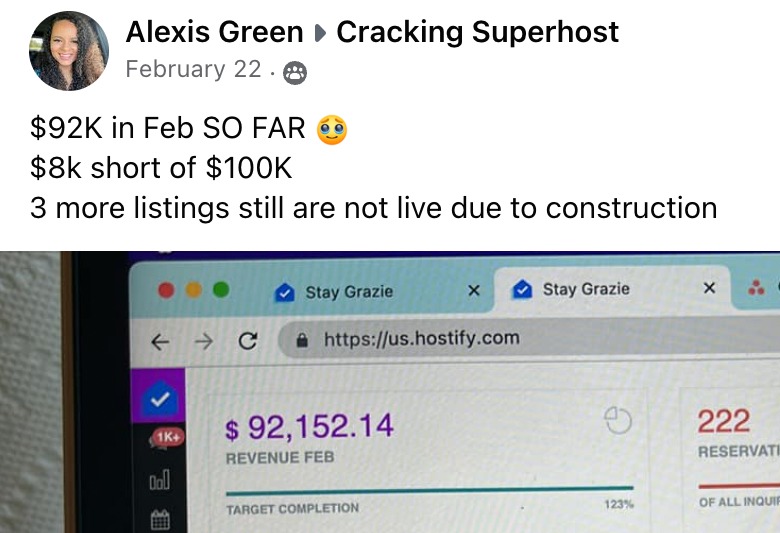 Student revenue proof showing 92152 dollars